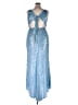 Mac Duggal 100% Polyester Blue Cocktail Dress Size 14 - photo 2