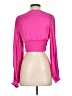 Cupcakes & Cashmere 100% Polyester Pink Long Sleeve Blouse Size XS - photo 2