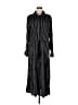 Assorted Brands 100% Polyester Stripes Black Casual Dress Size M - photo 1