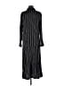 Assorted Brands 100% Polyester Stripes Black Casual Dress Size M - photo 2
