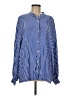 WeWoreWhat Stripes Blue Long Sleeve Blouse Size M - photo 1