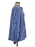 WeWoreWhat Stripes Blue Long Sleeve Blouse Size M - photo 4