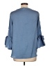Harve Benard 100% Polyester Blue 3/4 Sleeve Blouse Size L - photo 2