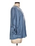 Harve Benard 100% Polyester Blue 3/4 Sleeve Blouse Size L - photo 4