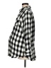 Isabel Maternity Checkered-gingham Gray Black Long Sleeve Blouse Size Med Maternity - photo 5