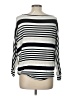 Pure & Good Stripes Silver 3/4 Sleeve Top Size L - photo 2