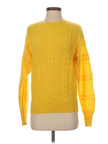 Aqua Cashmere Pullover Sweater (view 1)