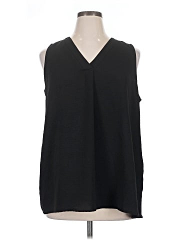 Cotton Bleu Sleeveless Blouse (view 1)