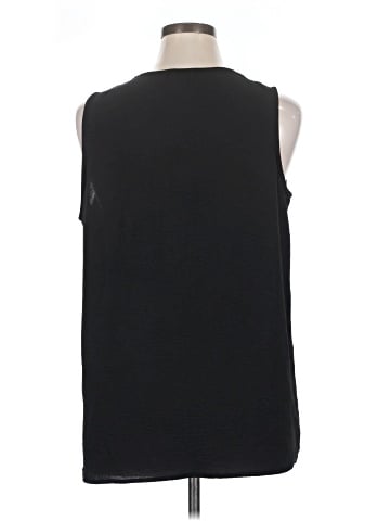 Cotton Bleu Sleeveless Blouse (view 2)