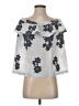 J.Jill 100% Cotton Silver 3/4 Sleeve Blouse Size XS - photo 1