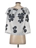 J.Jill 100% Cotton Silver 3/4 Sleeve Blouse Size XS - photo 2