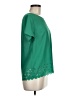 J.Crew 100% Polyester Green Short Sleeve Blouse Size 7 - photo 4