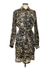 5/48 100% Polyester Animal Print Brown Cocktail Dress Size L - photo 1