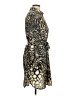 5/48 100% Polyester Animal Print Brown Cocktail Dress Size L - photo 4