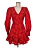 Selfie Leslie 100% Polyester Red Cocktail Dress Size M - photo 1