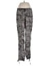Boston Proper 100% Polyester Animal Print Silver Casual Pants Size 2 - photo 1