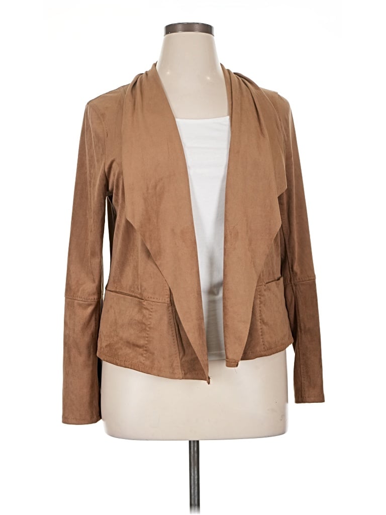 Pre-owned Max Studio Blazer Jacket In Brown