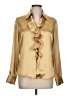 DressBarn 100% Polyester Gold Long Sleeve Blouse Size L - photo 1