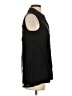 Nina Leonard Black Sleeveless Button-Down Shirt Size XS - photo 4