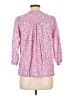 Layla 100% Cotton Pink 3/4 Sleeve Blouse Size L - photo 2