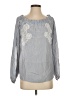 Gold Hawk Gray Long Sleeve Blouse Size S - photo 1