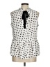 Ann Taylor LOFT Ivory Sleeveless Blouse Size M - photo 2