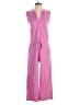 Leallo 100% Cotton Solid Pink Jumpsuit Size XS - photo 1