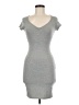 Boohoo Solid Gray Casual Dress Size 6 - photo 1