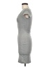 Boohoo Solid Gray Casual Dress Size 6 - photo 5