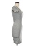 Boohoo Solid Gray Casual Dress Size 6 - photo 4