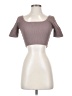 Babaton Gray Short Sleeve Top Size XXS - photo 1