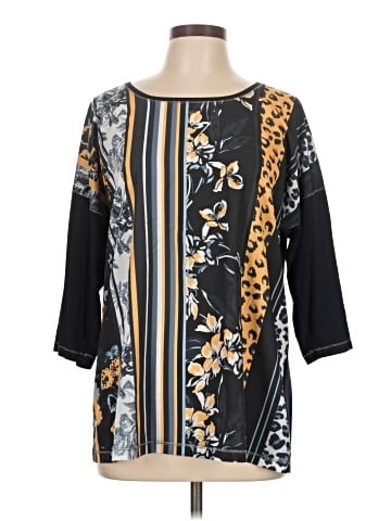 Ulla Popken 3/4 Sleeve Blouse (view 1)