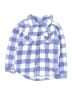 Roxy 100% Polyester Checkered-gingham Blue Jacket Size 14 - 16 - photo 1