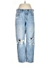Everlane 100% Cotton Hearts Blue Jeans Size 28 waist - photo 1