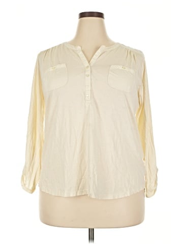 Jones New York Sport 3/4 Sleeve Button-Down Shirt (view 1)