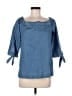 Ann Taylor LOFT Blue 3/4 Sleeve Blouse Size M - photo 1
