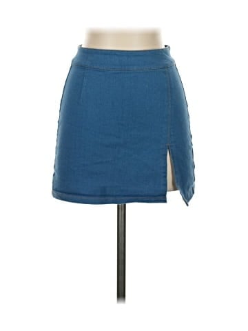 Sky To Moon Denim Skirt (view 1)