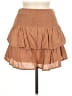 Mable Solid Tan Casual Skirt Size M - photo 1