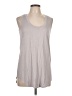Three Dots Gray Sleeveless T-Shirt Size L - photo 1