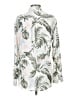 Equipment 100% Silk Tropical Silver Long Sleeve Silk Top Size XS - photo 2