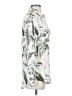Equipment 100% Silk Tropical Silver Long Sleeve Silk Top Size XS - photo 4