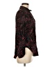 Unbranded 100% Viscose Floral Black Long Sleeve Button-Down Shirt Size M - photo 4