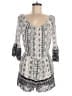 Mudd 100% Rayon Paisley White Romper Size M - photo 1