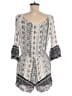 Mudd 100% Rayon Paisley White Romper Size M - photo 2