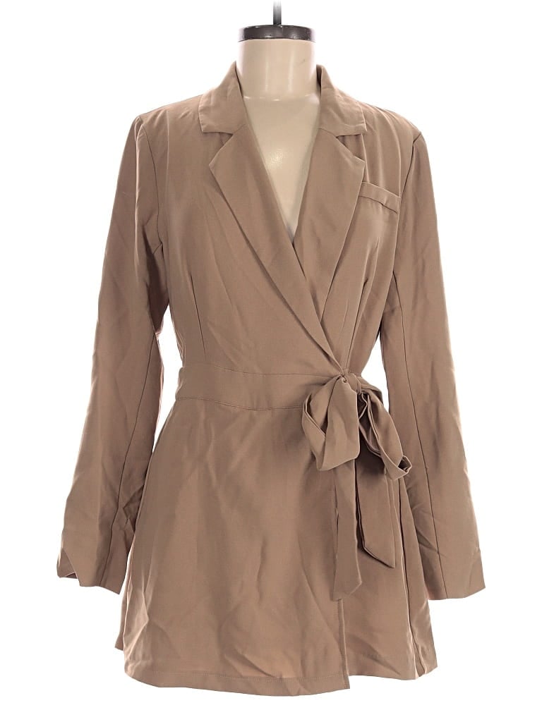 Pre-owned Vici Romper In Tan