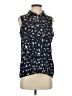 Olive and Oak Black Sleeveless Button-Down Shirt Size S - photo 1
