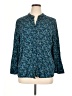 D&Co. 100% Viscose Blue 3/4 Sleeve Blouse Size 1X - photo 1