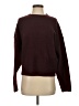 Zara Color Block Burgundy Pullover Sweater Size S - photo 1