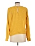 Socialite 100% Polyester Yellow Long Sleeve Blouse Size L - photo 2