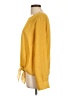 Socialite 100% Polyester Yellow Long Sleeve Blouse Size L - photo 5